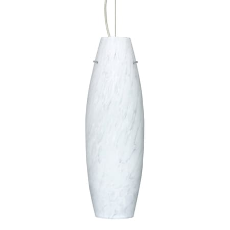 Besa Lighting Suzi 18 Cord Pendant, Carrera, Satin Nickel Finish, 1x11W LED 1KX-412719-LED-SN